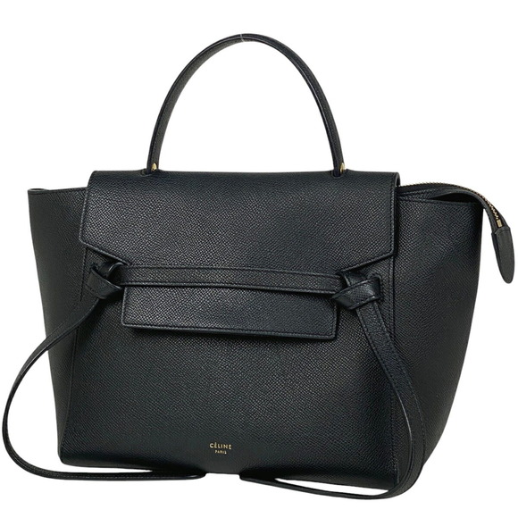 Celine Belt Bag Black Leather Handbag - Picture 1 of 8